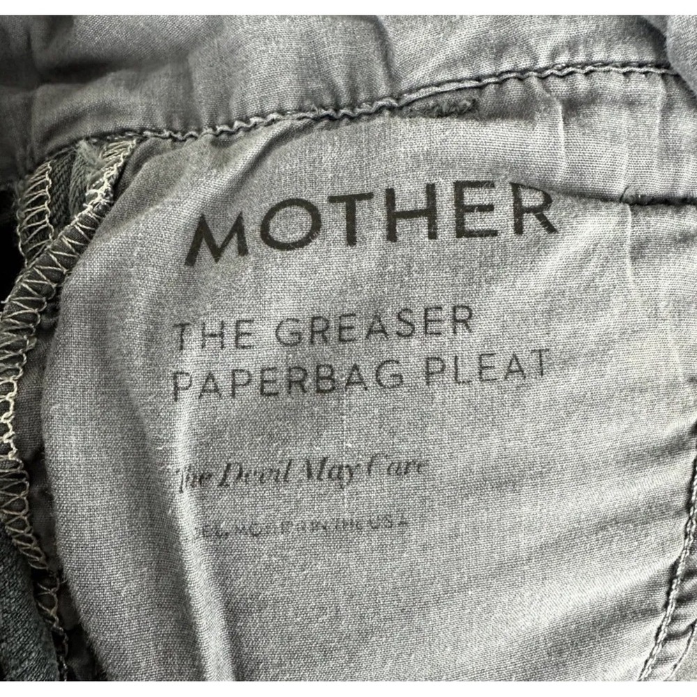 Mother Superior Denim Greaser Paperbag Pleat Jeans 30 Faded Black High Rise - Picture 8 of 15